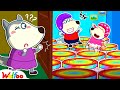 Wolfoo&#39;s SECRET  Trampoline Park at Home ! Kids Play Safe At Home 🤩 Wolfoo Kids Cartoon