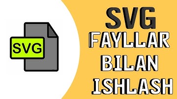 SVG  FAYLLAR BILAN ISHLASH VA SKETCHWAREGA JOYLASHTIRISH O