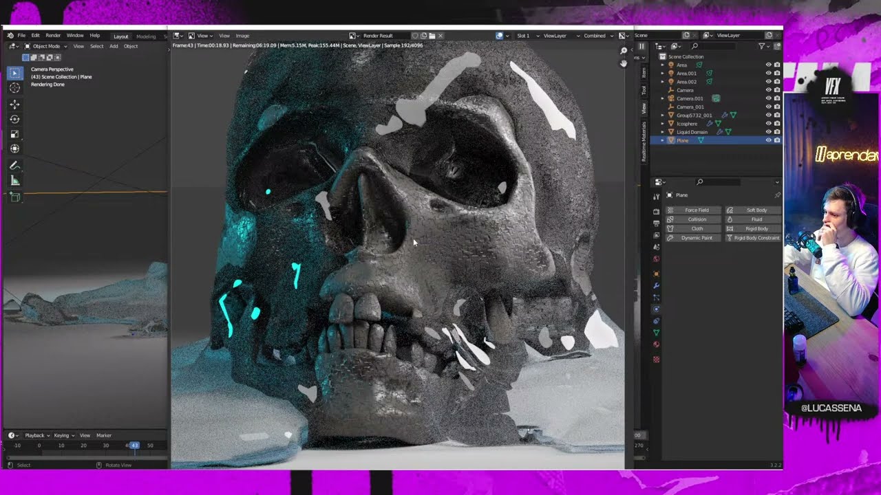 Estudos de Simulação de Liquidos no Blender - AprendaVFX - YouTube