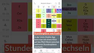 Quick-Tipp: Stundenplan Wechsel in der UntisMobile App screenshot 2