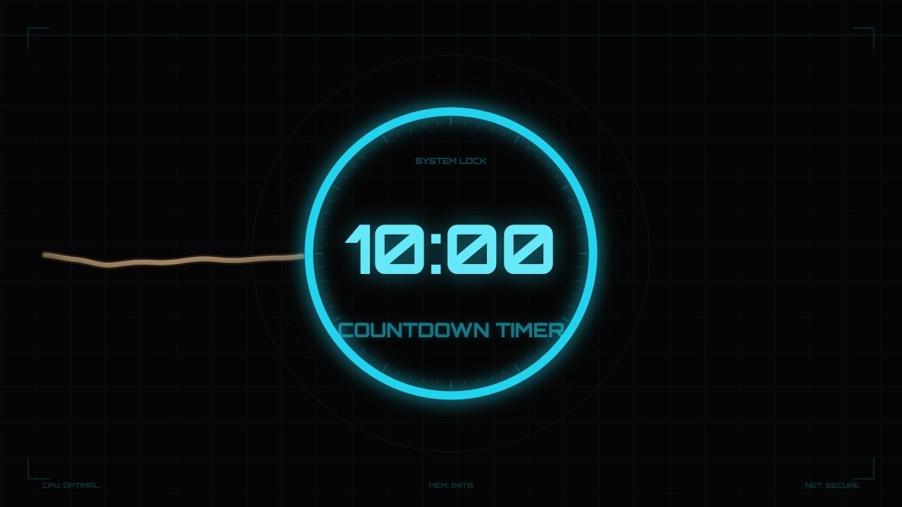 10 Minute Countdown Timer ⏱️ [10:00] HD with Sound Effects & Explosion ...