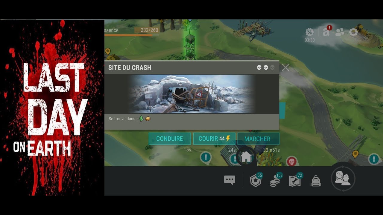 Je recrute rocket au site du crash sur last day on earth saison 17