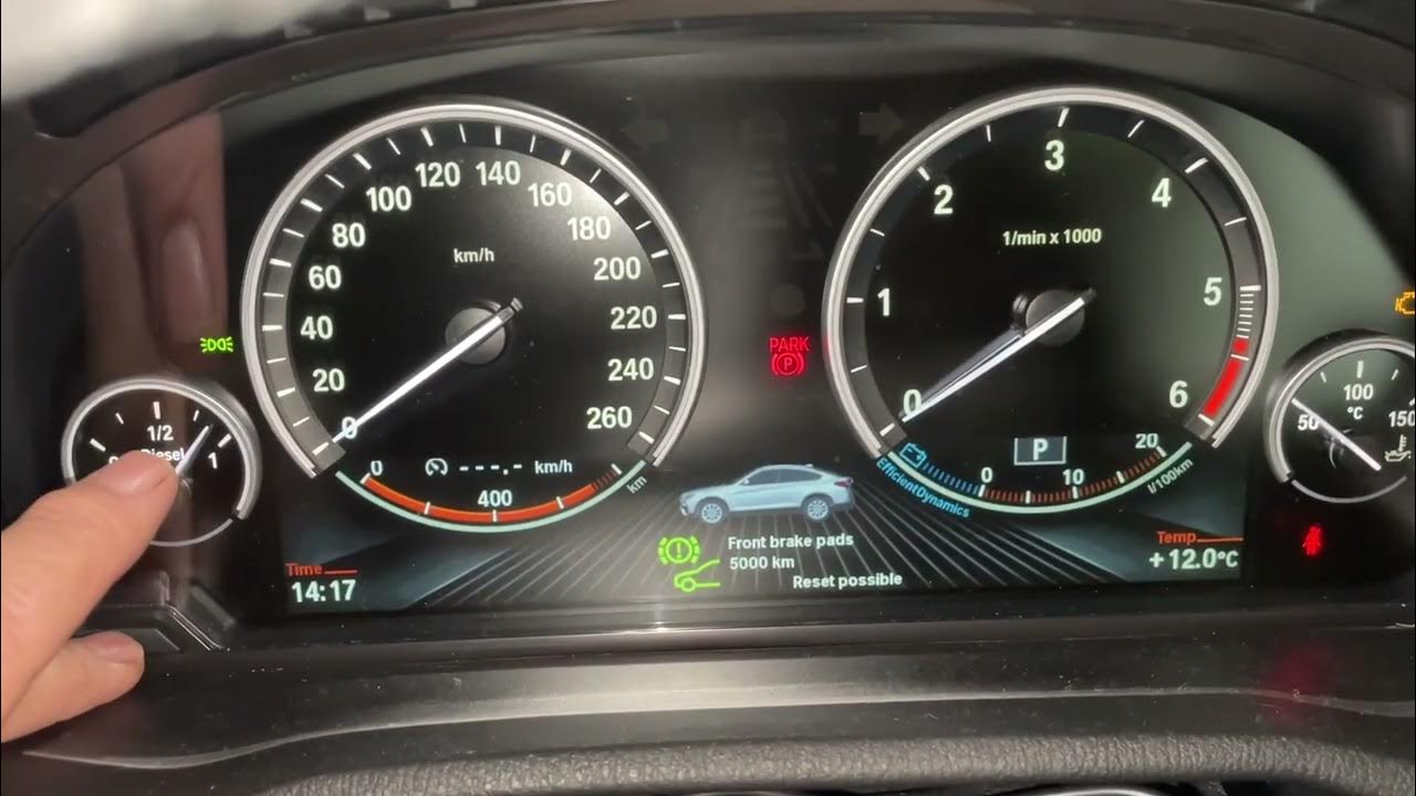 How to reset BMW Oil Service, Brakes fluid front rear & Service