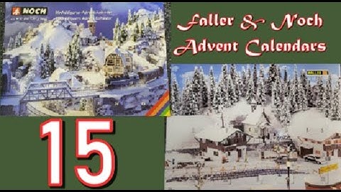 Faller and Noch Advent Calendar Figure Reveal Day 15  #faller #noch #modeltrains #märklin #advent