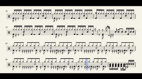 【PERSONA 3】 キミの記憶  ドラム楽譜 /Kimi no Kioku Drum Music Sheet