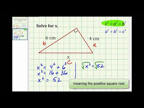 Video: ¿Cuál es la longitud de la hipotenusa del triángulo?