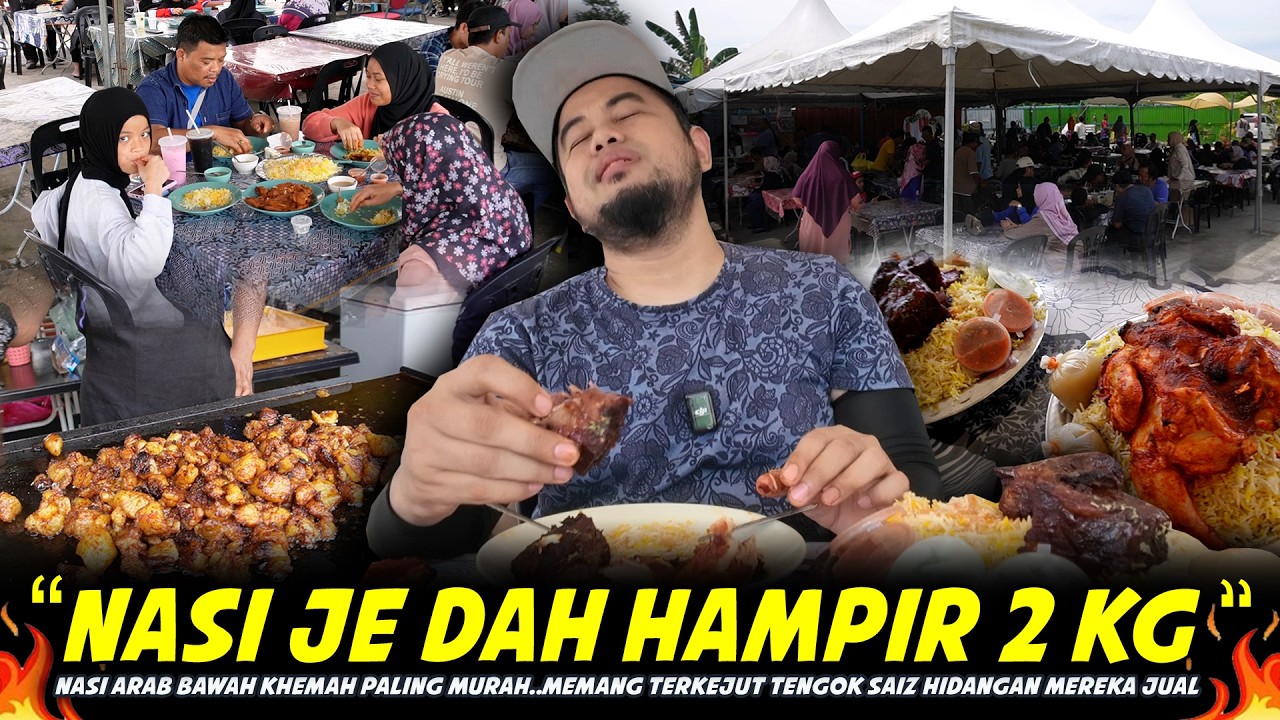 KENA SERBU SAMPAI KHEMAH HAMPIR ROBOH..Akibat Jual Makanan Harga Rugi..Beratus Kilo Nasi Setiap Hari