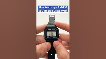 How to change AM/PM to 24h on Casio F91W - Fast Tutorial #casiof91w