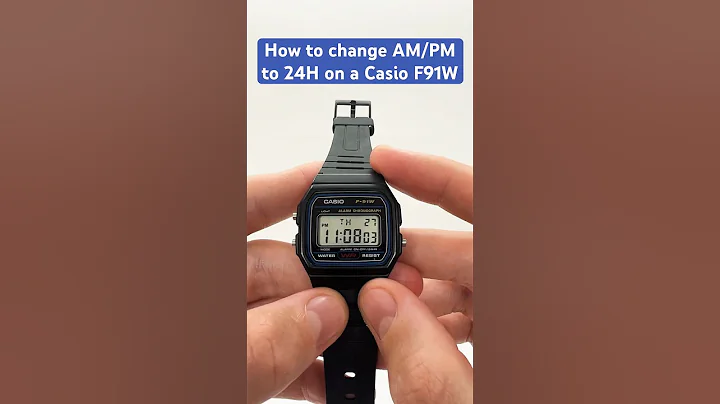 How to change AM/PM to 24h on Casio F91W - Fast Tutorial #casiof91w
