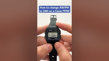 How to change AM/PM to 24h on Casio F91W - Fast Tutorial #casiof91w