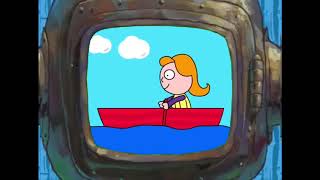 Spongebob watches the adventures of Gracie Lou