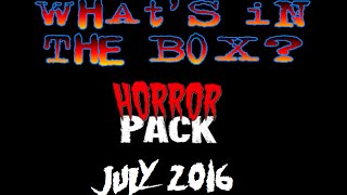 Whats In The Box? | Horror Pack - July 2016