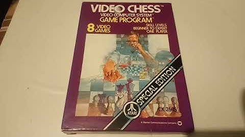 VIDEO CHESS Atari 2600 Video Computer System Game Program PAL Region Version Box 23.02.20