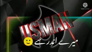 Usman name status beautiful peotry2021 new released||Usman top channel ||