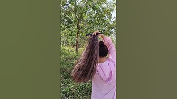 Tóc cột thanh quấn xù mì phối line tóc xinh #toccot