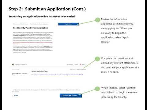 Submit an application clip Colusa County’s Online Portal User Guide