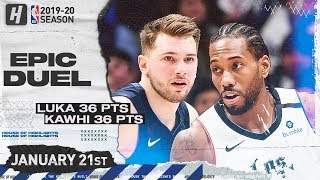 Kawhi leonard 36 pts 2 ast 11 reb vs luka doncic 9 10 | los angeles
clippers dallas mavericks - full game highlights january 21, 2020 2...