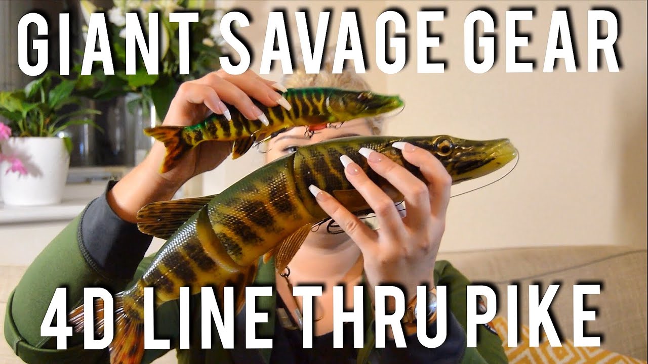 Unboxing: Savage Gear 4D Line Thru Pike 48cm, 37cm, 25cm - GIANT