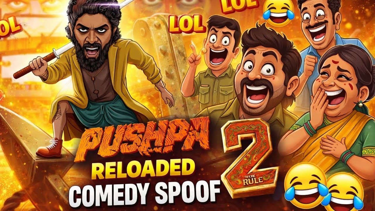 Pushpa 2: Reloaded comedy spoof//2d animation ||funny spoof video 