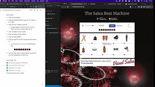 [Live coding Salsa #6] Scoping how to implement congas in a vue web app screenshot 1
