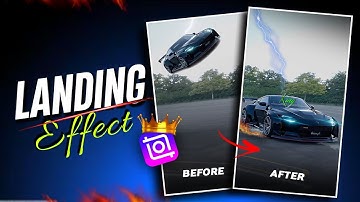Car Landing VFX Effect Tutorial in Inshot ⚡ | Speed Ramp Video Editing Tools 🔥