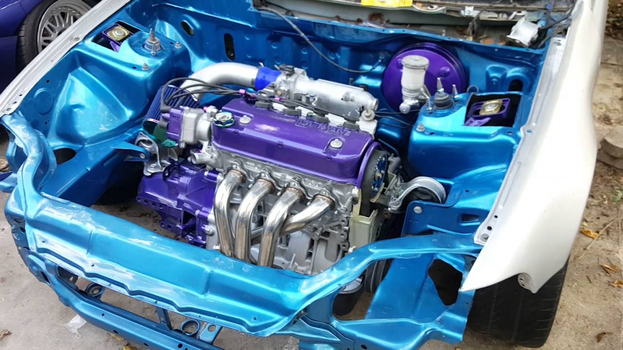 Civic EG build part 9 finally in!!! - YouTube