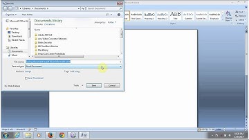 Saving Document to PDF File in MS Word 2007