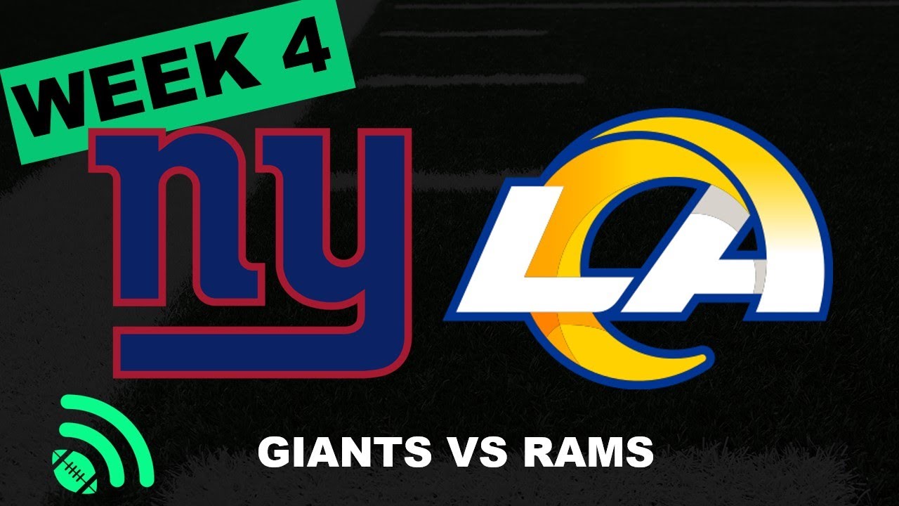 New York Giants vs Los Angeles Rams YouTube