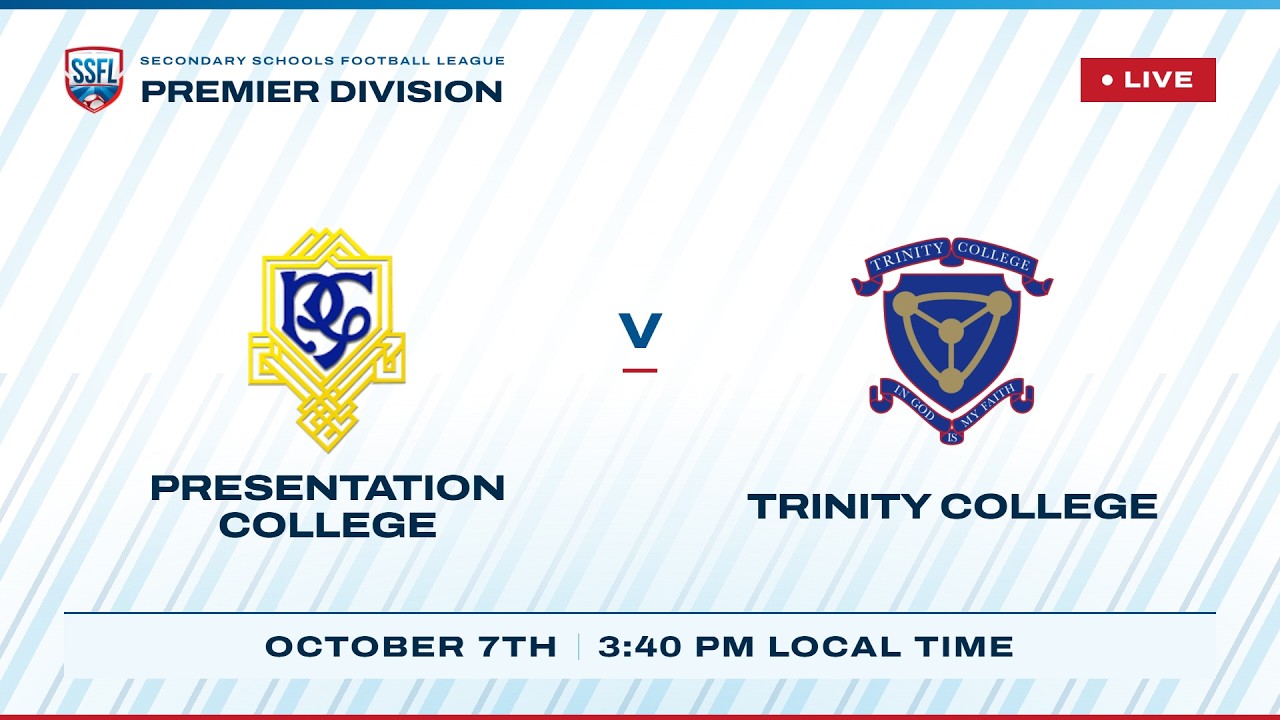 LIVE: Presentation College vs Trinity College | MATCH DAY 5 | 2026 SSFL SPORTT Boys season