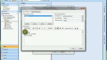 Outlook 2007 - Signatures