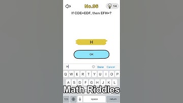 Brain Out Level 96 ( If CDE=EDF , then EFH=? )