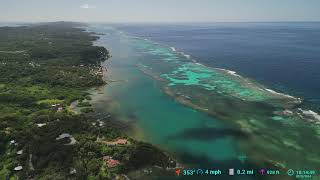 Roatan Reef from the air