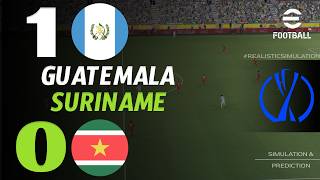 🔴 Guatemala vs Surinam | RESUMEN Y GOLES 🔥 | Liga de Naciones de la CONCACAF | Simulación eFootball