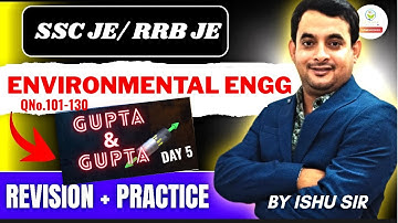 PRACTICE SERIES | GUPTA & GUPTA | Environmental  Engineering | SSC JE 2025 | RRB JE 2025 | DAY 5