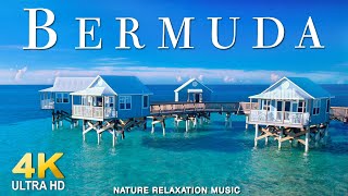 FLYING OVER BERMUDA (4K UHD) Beautiful Nature Scenery with Relaxing Music | 4K LIVE VIDEO ULTRA HD