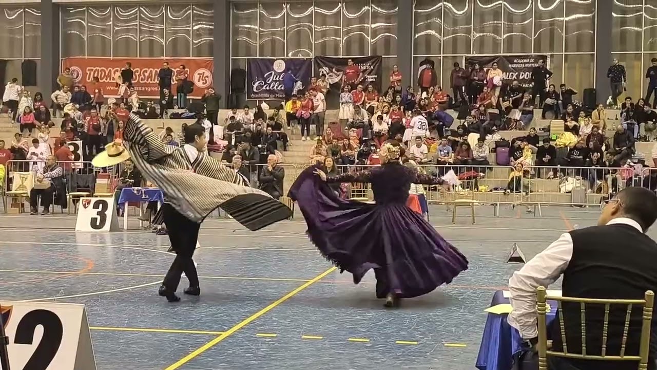 Karin Miljanovich y Witman Pérez. Marinera categoría  senior. 