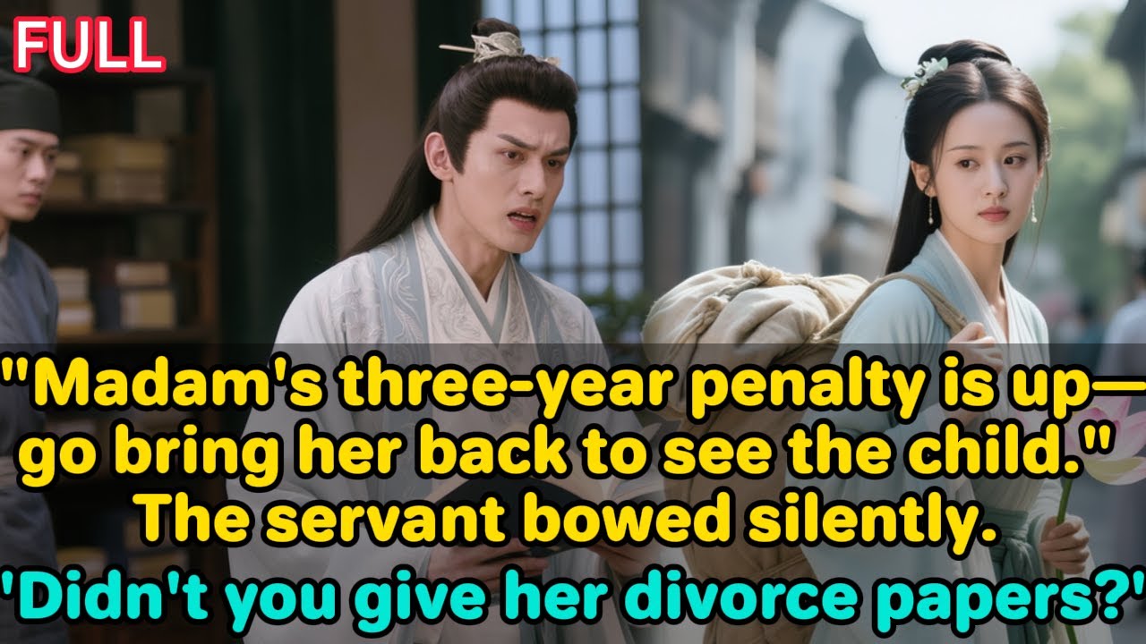 ‘Madam's three-year penalty is up—go bring her back to see the child.’The servant bowed silently.