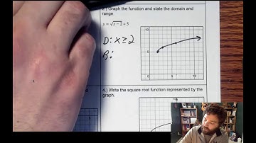 Algebra II - 5.4 - Graphing Square Root Functions