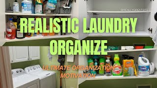 Realistic Laundry Room Organization | Ultimate Organization | Budget Friendly | Organize with Me