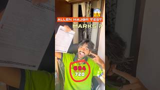 Major test 😱Allen marks ⁉️ Last 3 Day Neet exam study 📚| Neet Aspirant | #vlog#neetexam #shorts