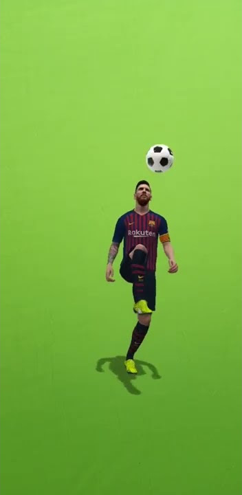 football player green screen video effect.