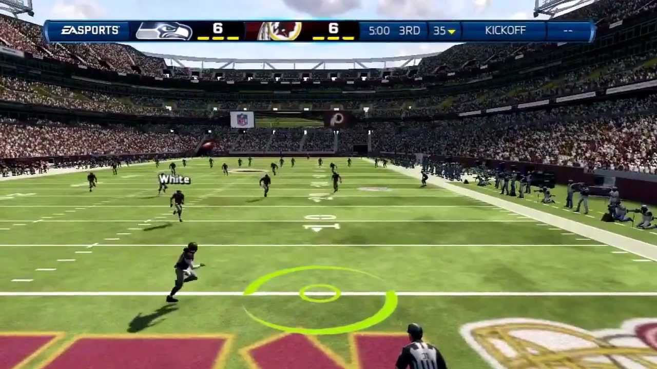 Madden 13 Full Game: Redskins vs Seahawks