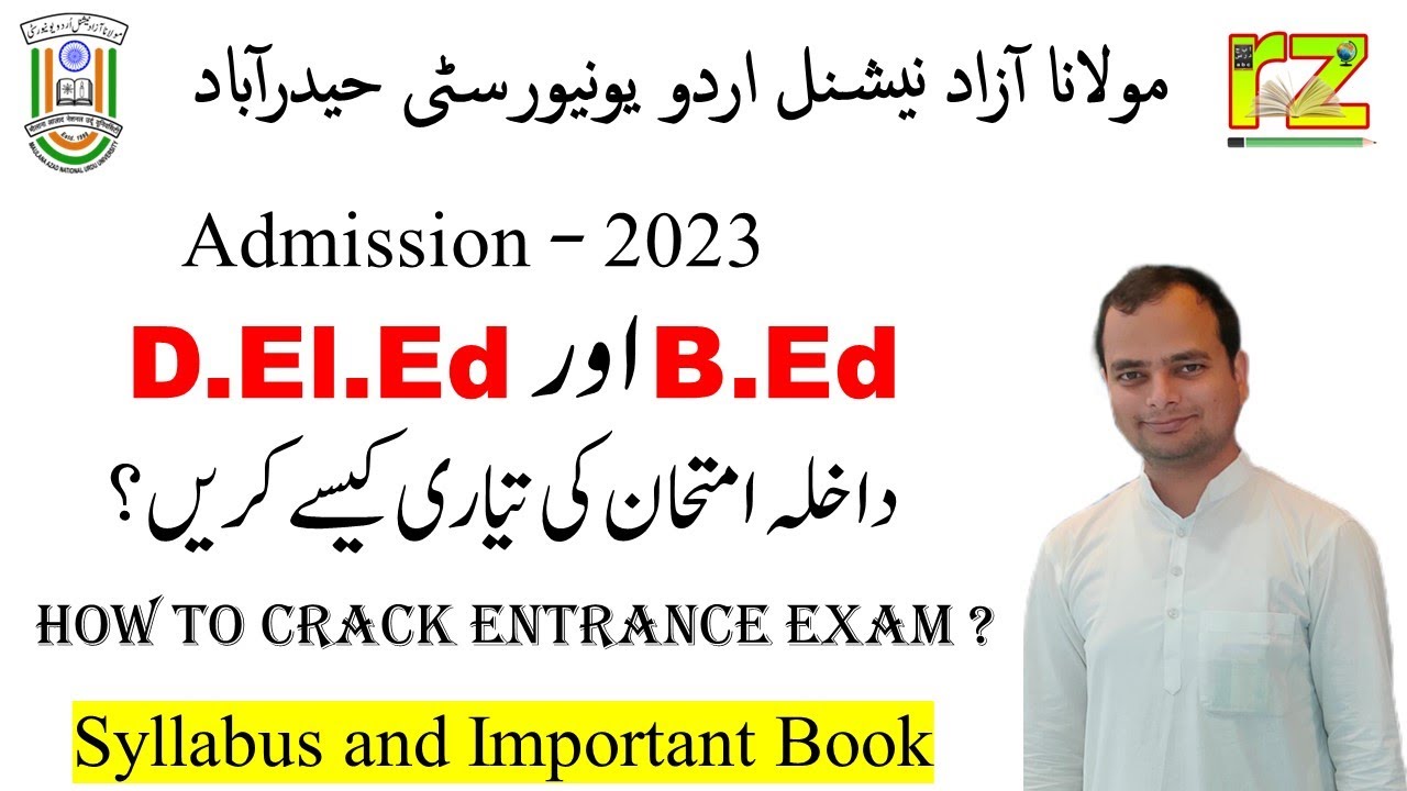 B ed d el ed syllabus and important book manuu admission 2023 