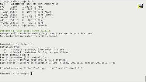 Creating partition in Linux using fdisk
