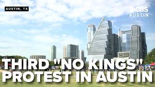 Thousands rally in Austin for third No Kings protest against Trump administration
