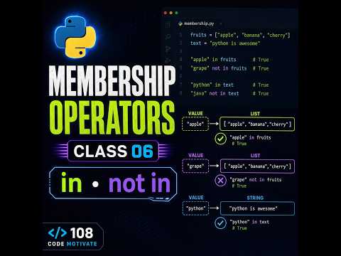Python Membership Operators | in & not in | Class 6 | Nepali