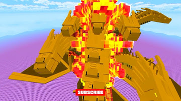 Burning Godzilla Vs 7 Ghidorah in Minecraft WhatsApp Status