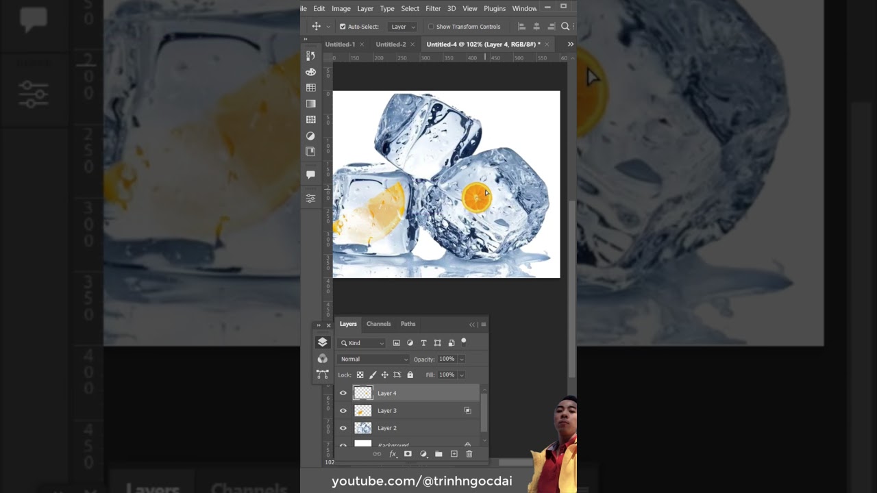 Dùng hiệu ứng Blending Options trong 