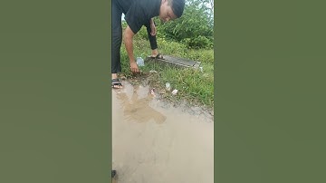 Amazing Unclogging Culvert Drain #remove #culvert #unclog #satisfying #shorts