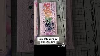 Beautiful Rainbow Butterfly card